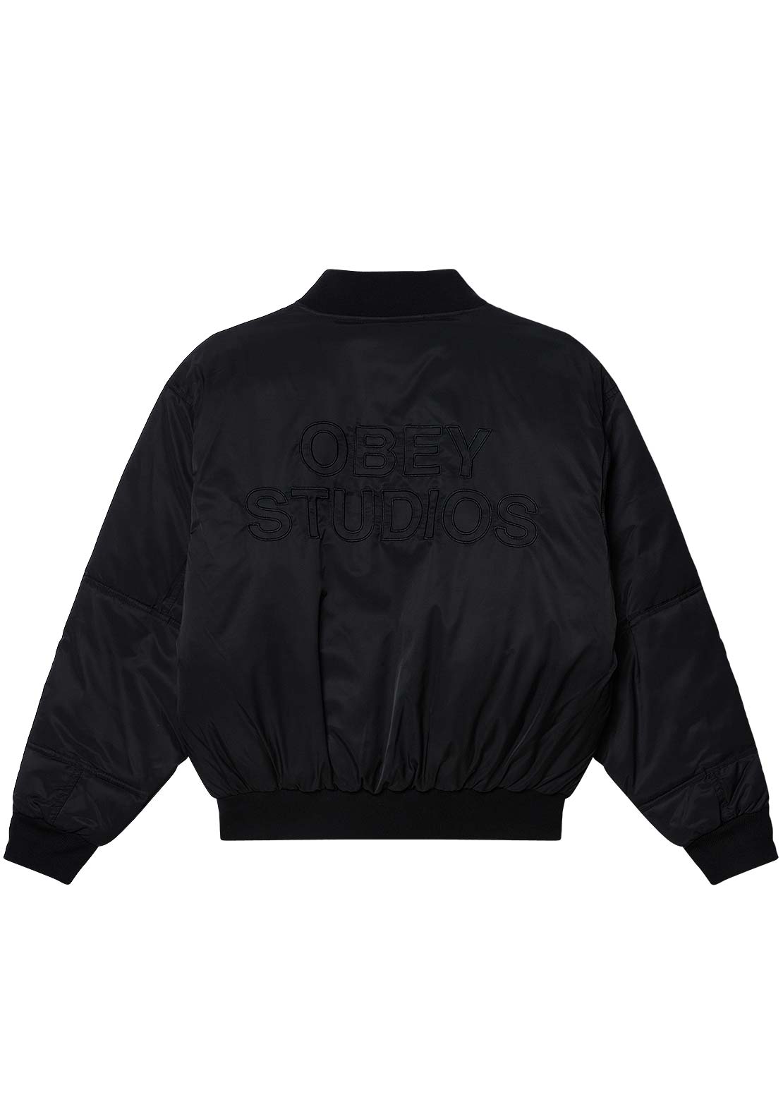 Obey Men's Studios MA-1 Bomber Jacket Black