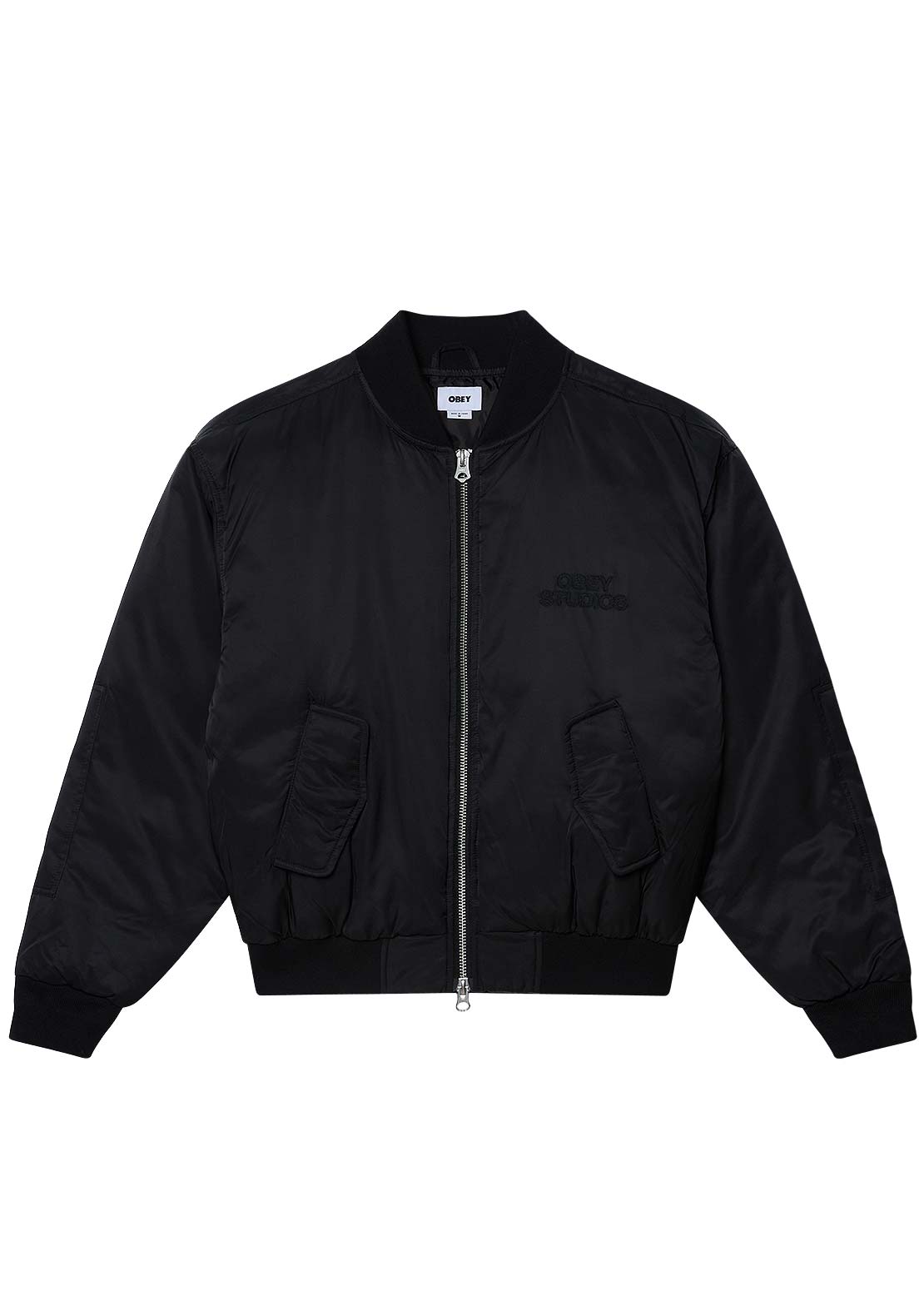 Obey Men's Studios MA-1 Bomber Jacket Black
