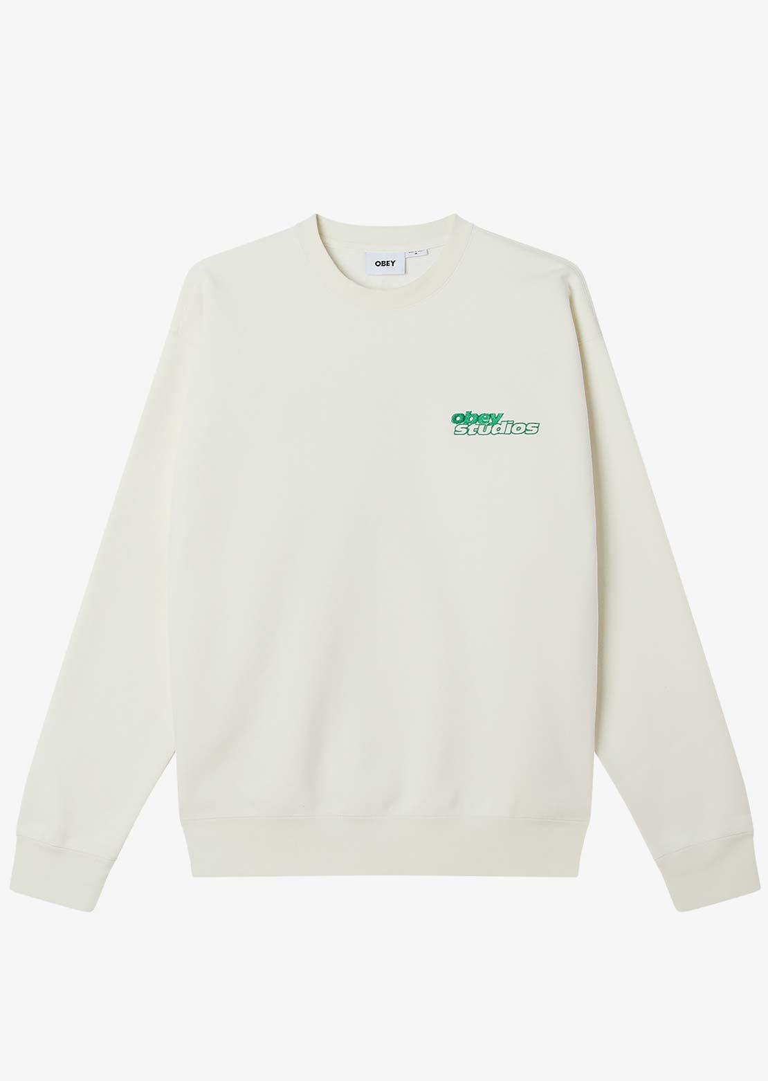 Obey Men's Tonic Crew Sweatshirt Off White