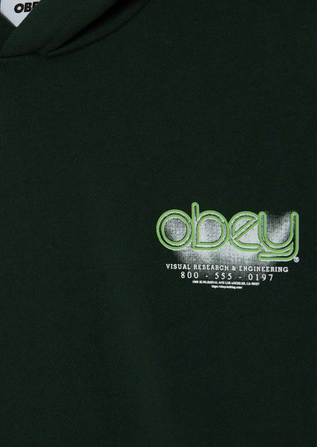 Obey Men's Visuals Extra Heavy Hood