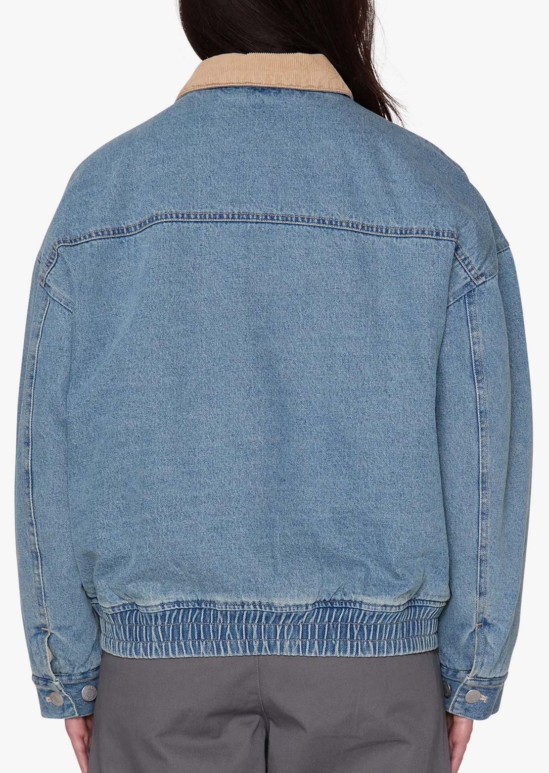 Obey Women's Ezra Workwear Jacket Heavy Vintage Indigo