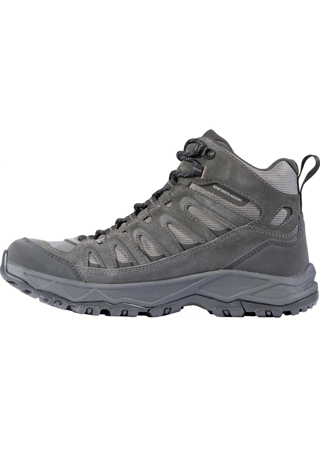 Oboz Men's Sawtooth Ascent Mid B-DRY Wide Hiking Boots Charcoal