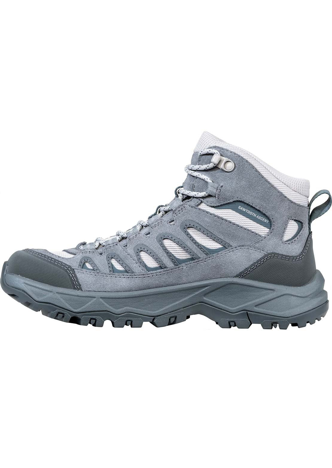 Oboz Women's Sawtooth Ascent Mid B-DRY Hiking Boots Gray Owl