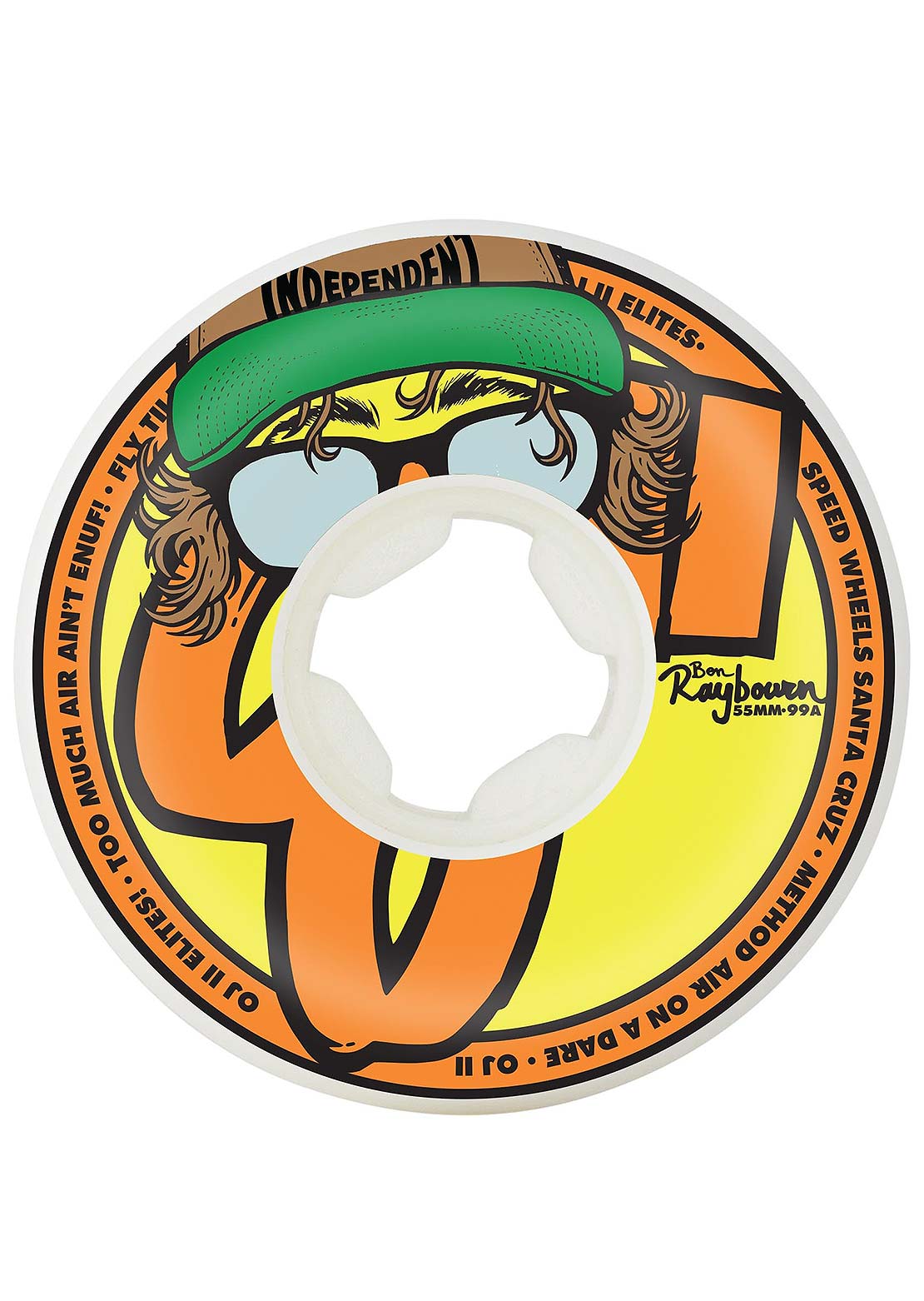 OJ Wheels Ben Raybourn Hat 2 Original 99A Skateboard Wheels White