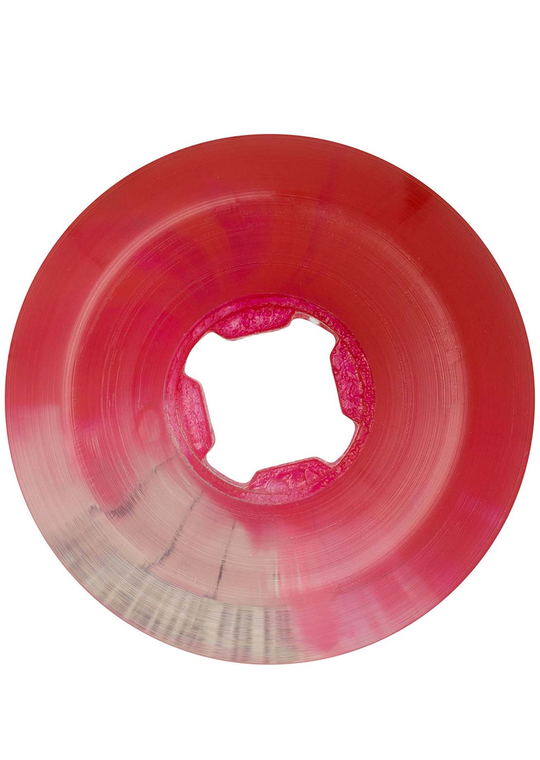 OJ Wheels DNA Curbsuckers Bloodsuckers Clear Swirl 95A Skateboard Wheels Red