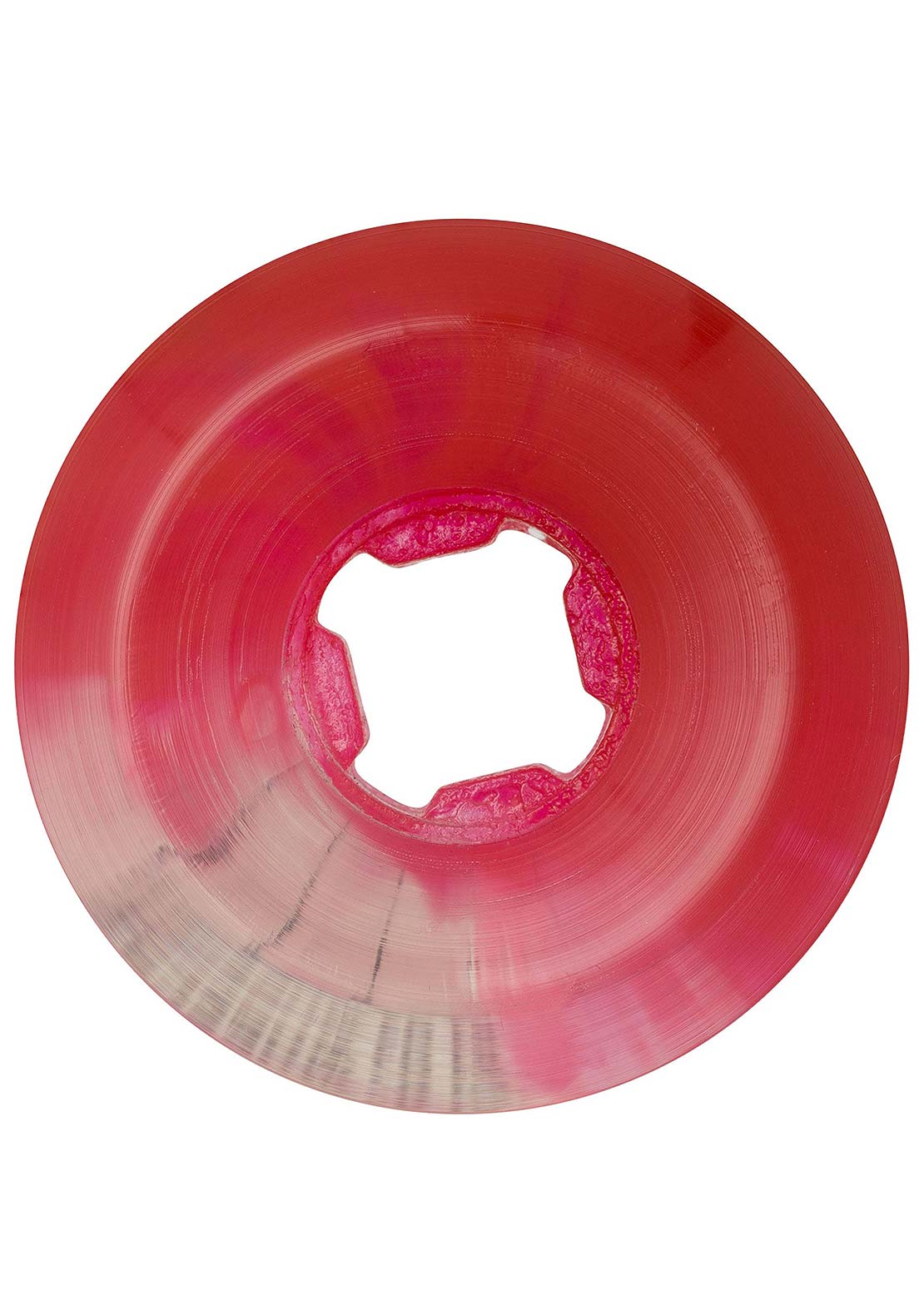 OJ Wheels DNA Curbsuckers Bloodsuckers Clear Swirl 95A Skateboard Wheels Red