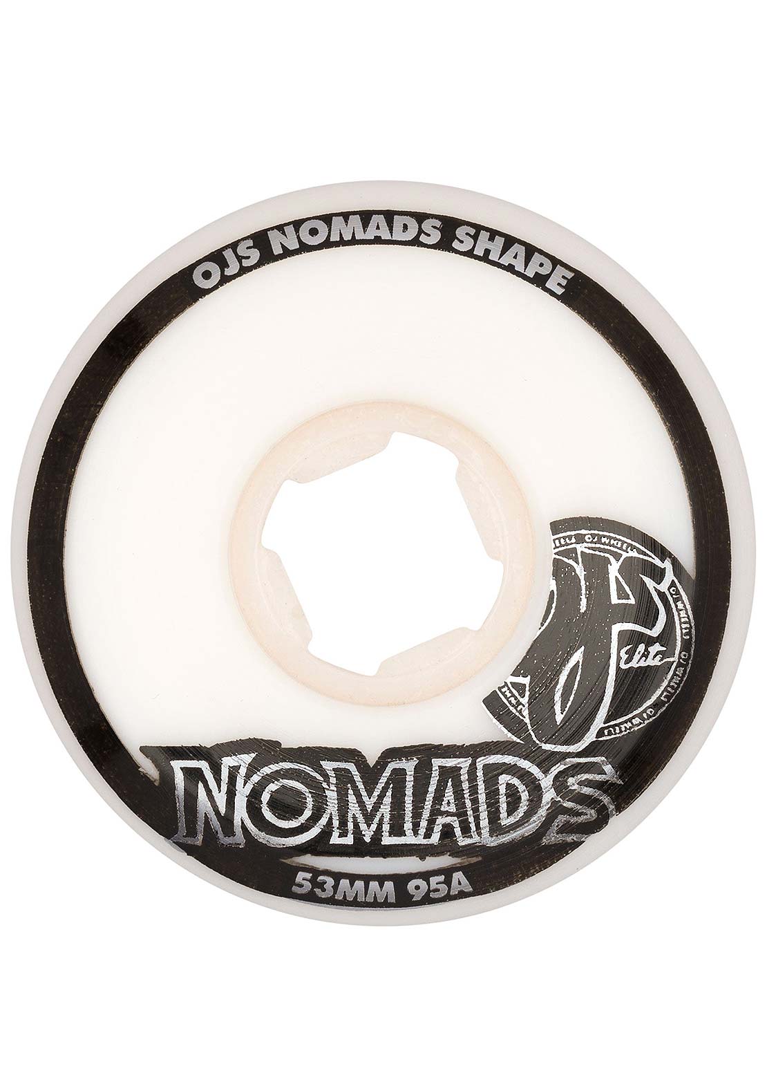 OJ Wheels Elite Nomads 95A Skateboard Wheels White