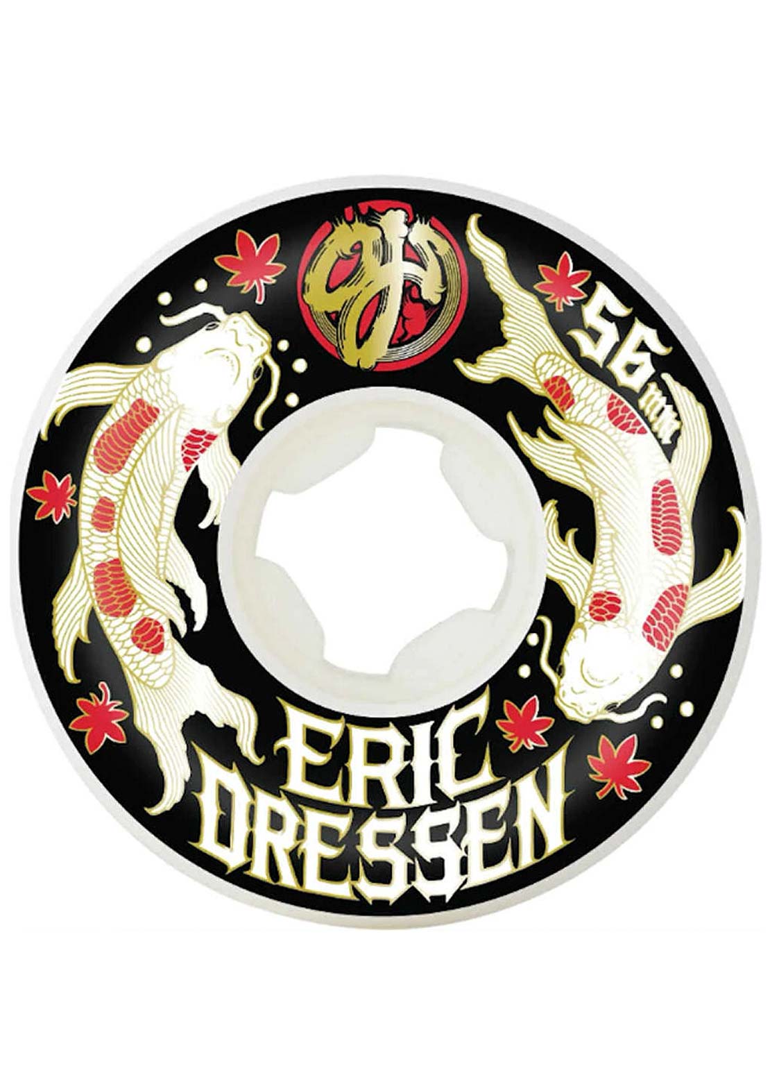 OJ Wheels Eric Dressen Koi Elite Hardline 99A Skateboard Wheels White