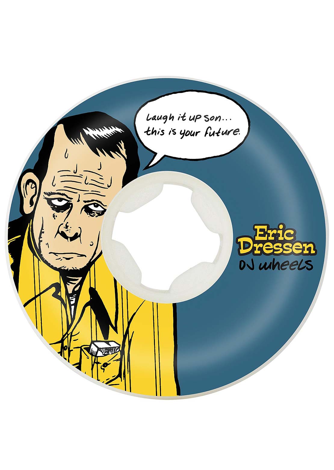 OJ Wheels Eric Dressen Laugh It Up Original 99A Skateboard Wheels White