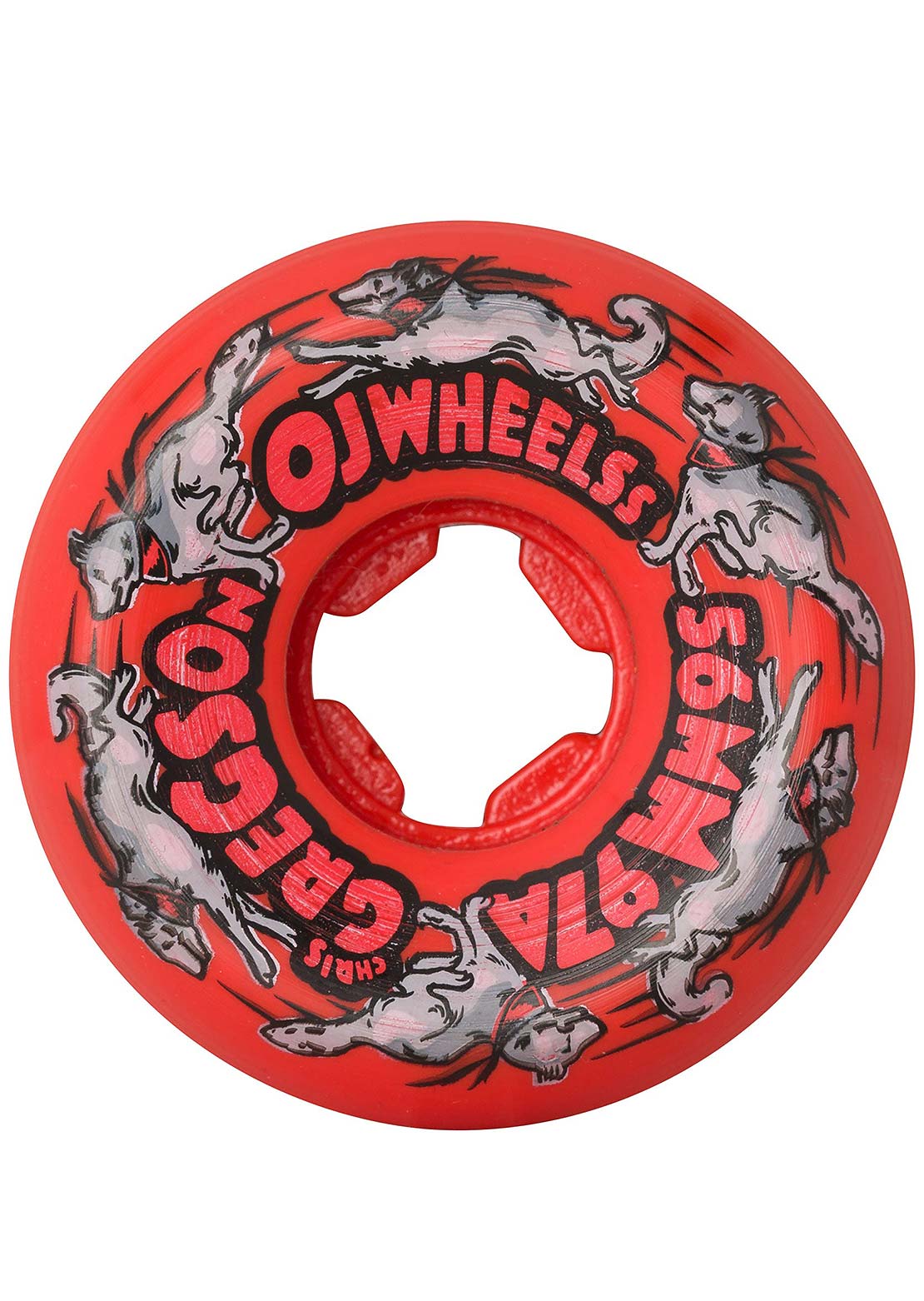 OJ Wheels Gregson Masher II Elite Mini Combo 97A Skateboard Wheels Red/Black
