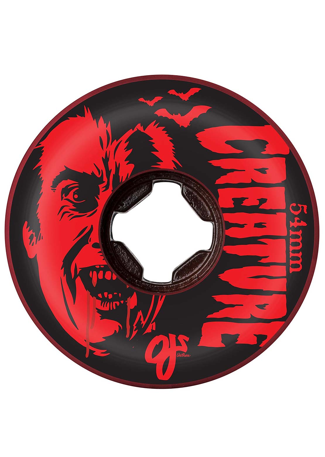 OJ Wheels How To Kill A Vampire Bloodsuckers 97A Skateboard Wheels Red/Black