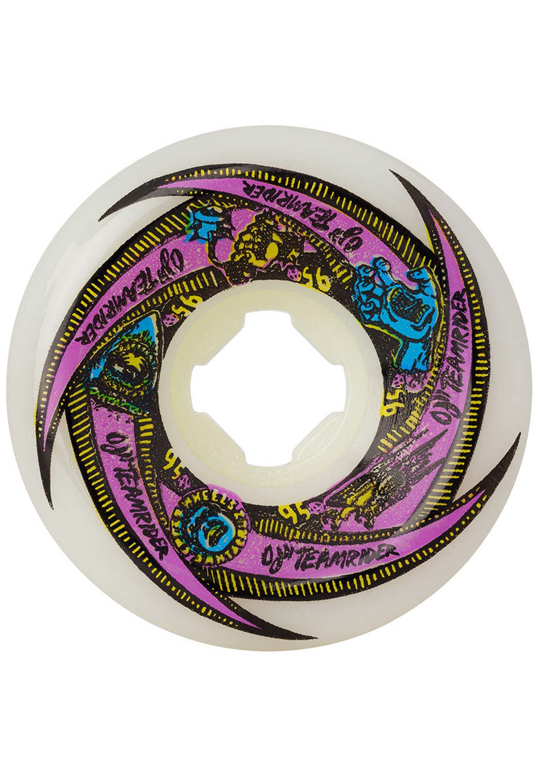 OJ Wheels Ojii Teamrider 95A Skateboard Wheels White