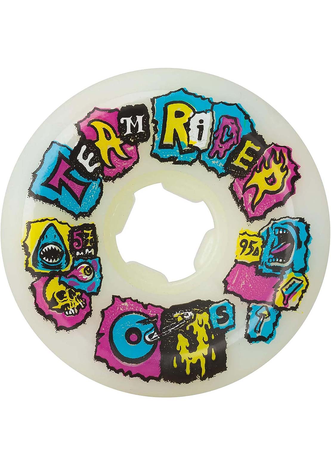 OJ Wheels Team Rider 95A Skateboard Wheels Multi