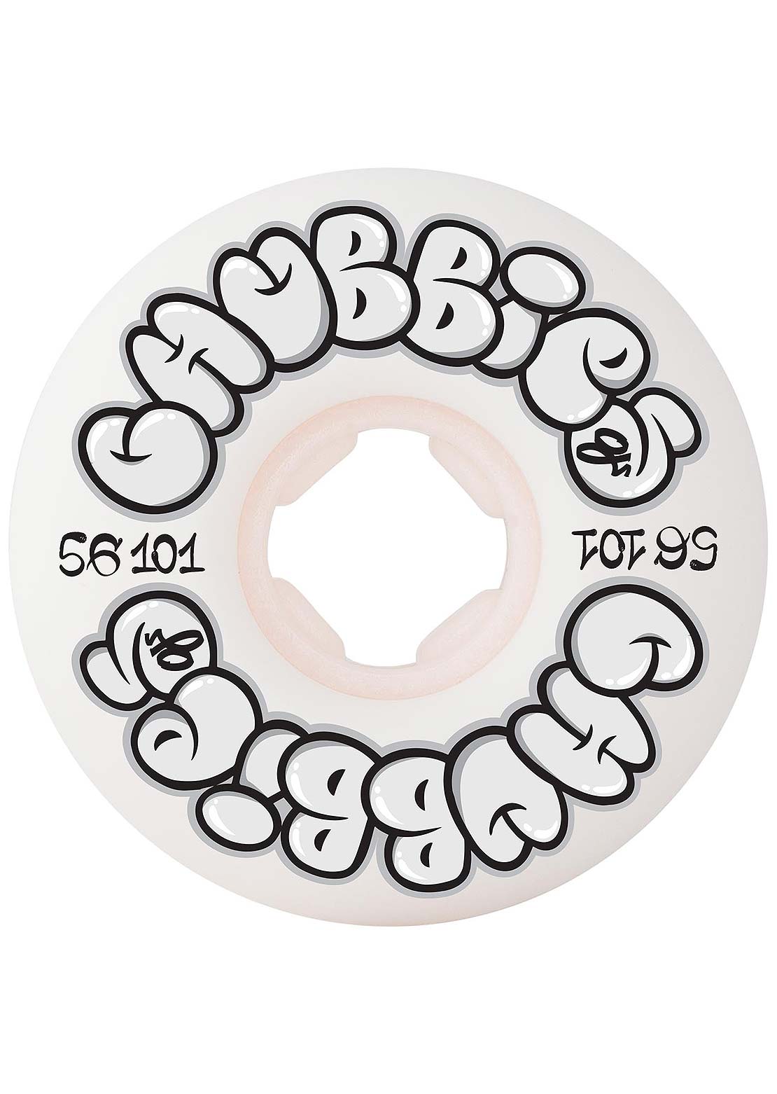OJ Wheels Throw Ups Chubbies 101A Skateboard Wheels White