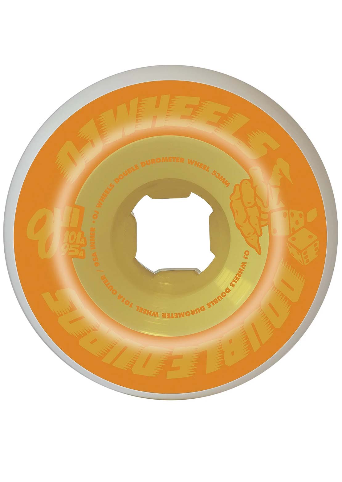 OJ Wheels Unisex Double Duro 101A/95A Skateboard Wheels