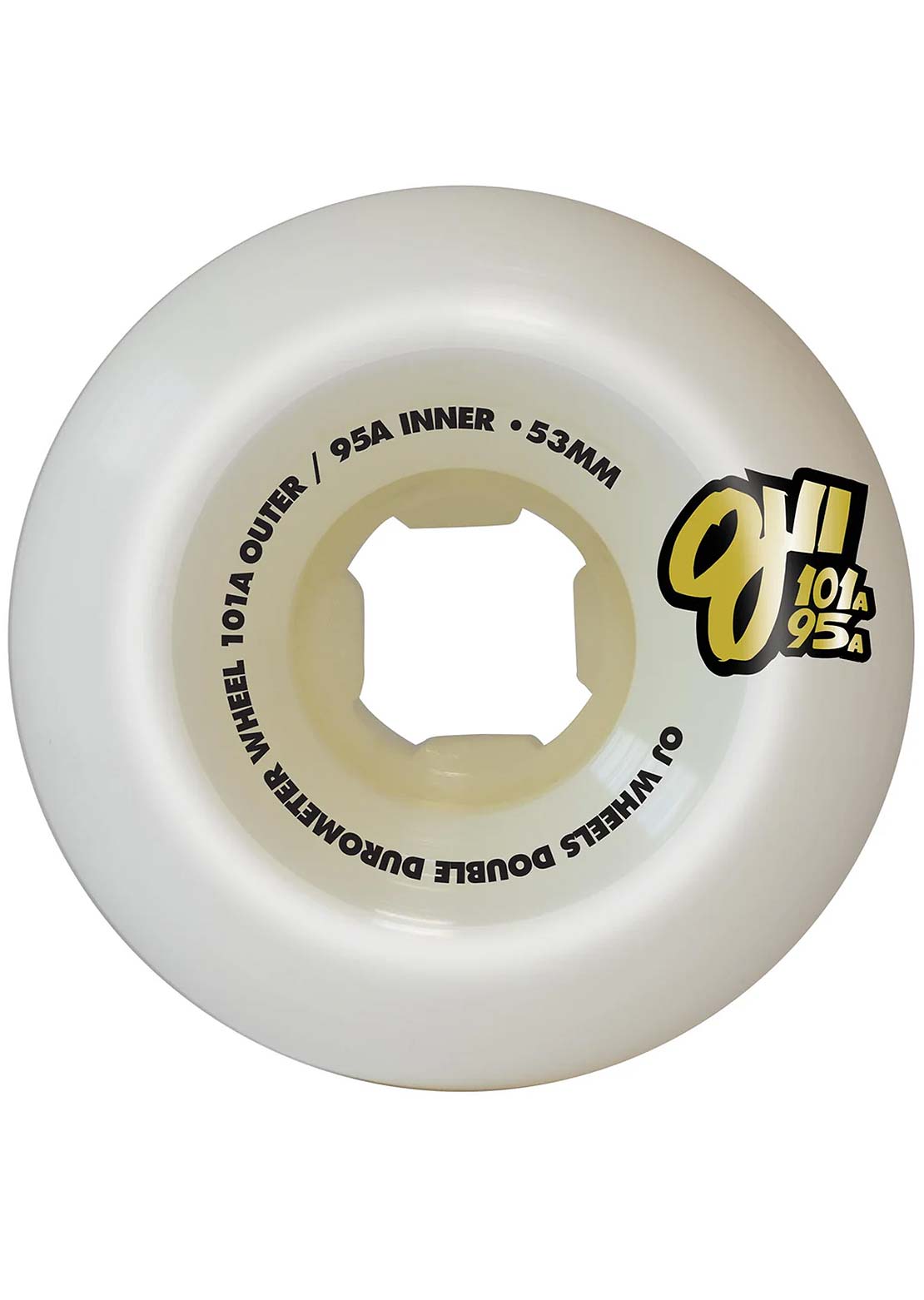 OJ Wheels Unisex Double Duro 101A/95A Skateboard Wheels