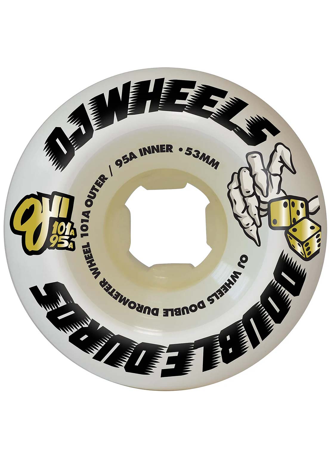 OJ Wheels Unisex Double Duro 101A/95A Skateboard Wheels