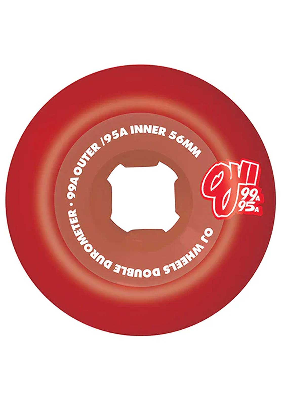 OJ Wheels Unisex Double Duro 99A/95A Skateboard Wheels