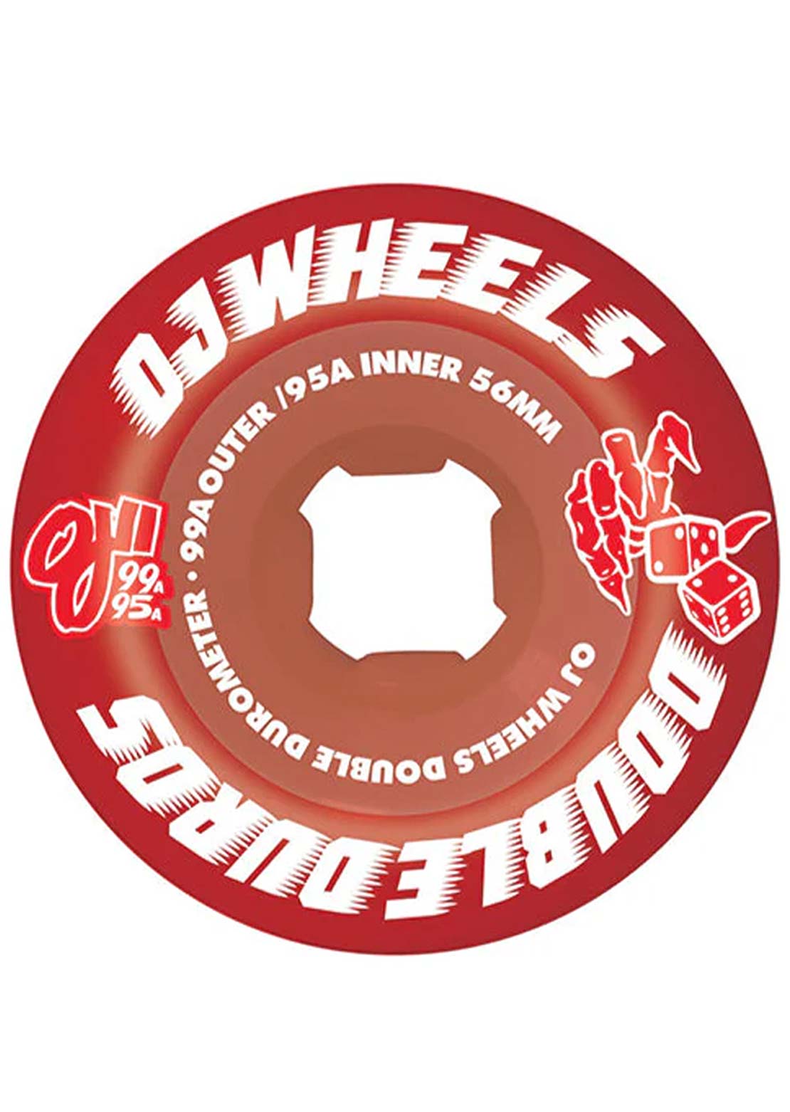 OJ Wheels Unisex Double Duro 99A/95A Skateboard Wheels