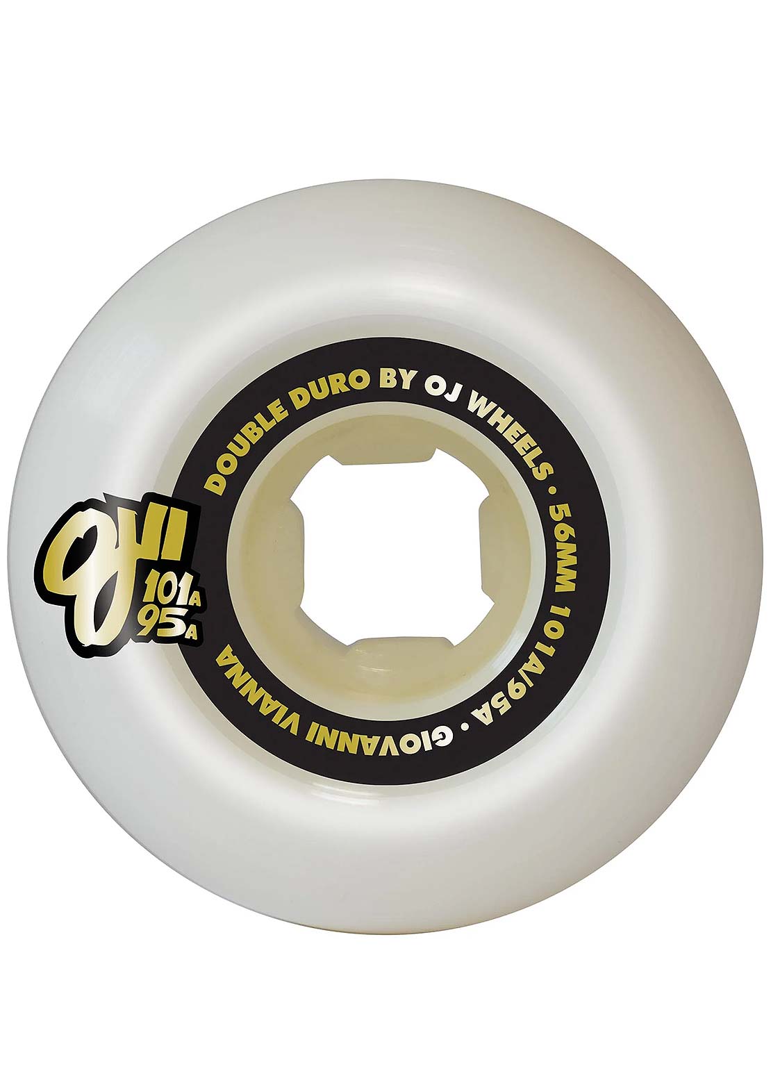 OJ Wheels Unisex Giovanni Vianna High Roller Double Duro 101A/95A Skateboard Wheels