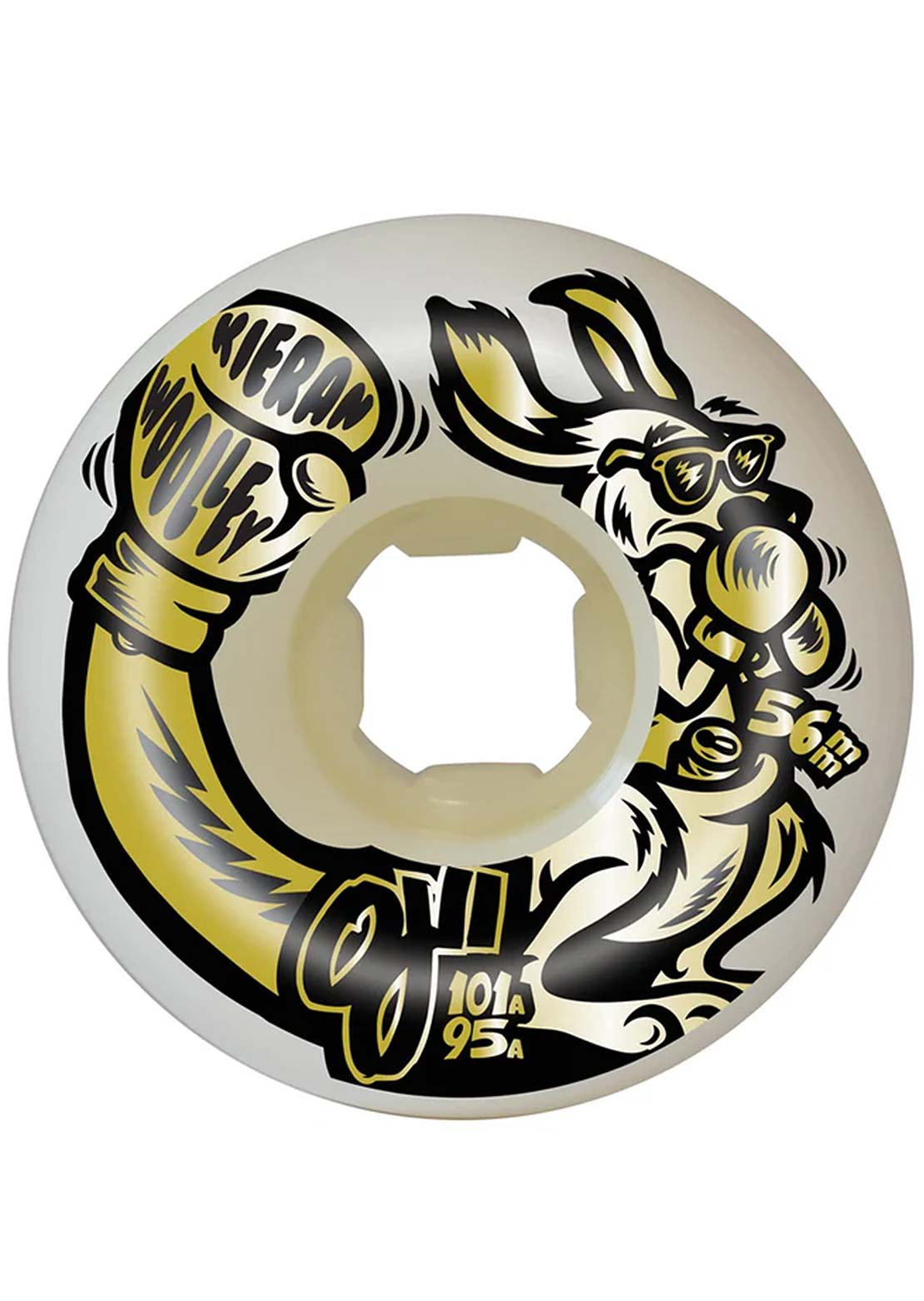OJ Wheels Unisex Kieran Woolley Roo Gold Double Duro Mini Combo 101A/95A Skateboard Wheels