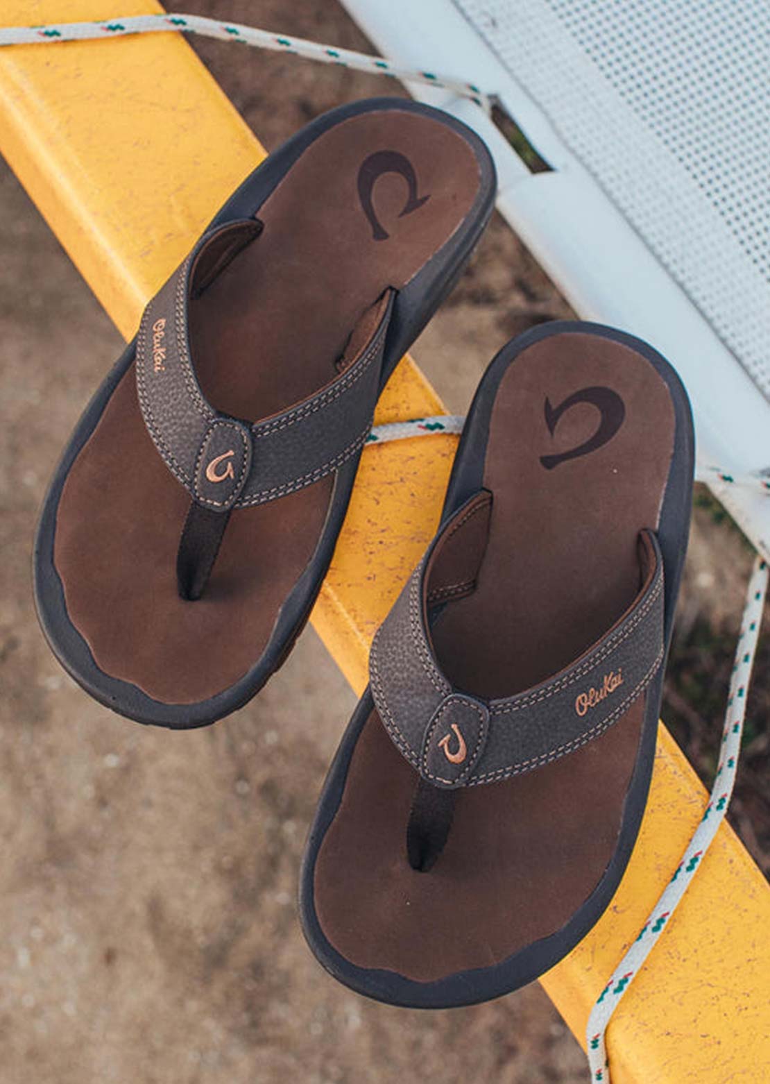 Olukai Men's Ohana Sandals Dark Java/Ray