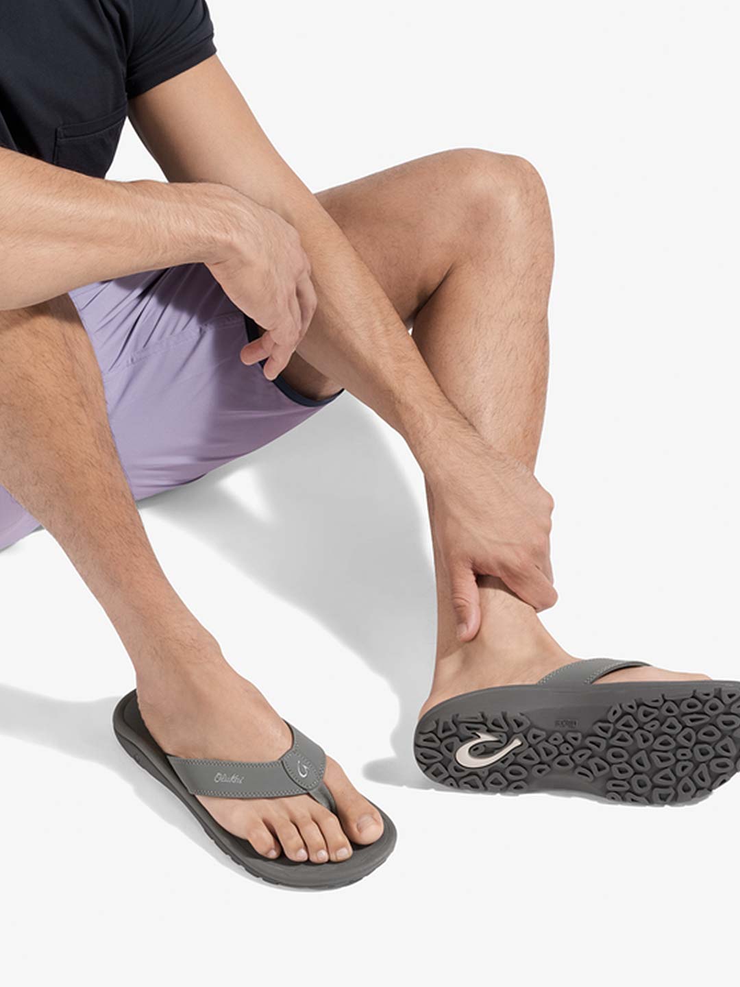 Olukai Men's Ohana Sandals Rock/Rock