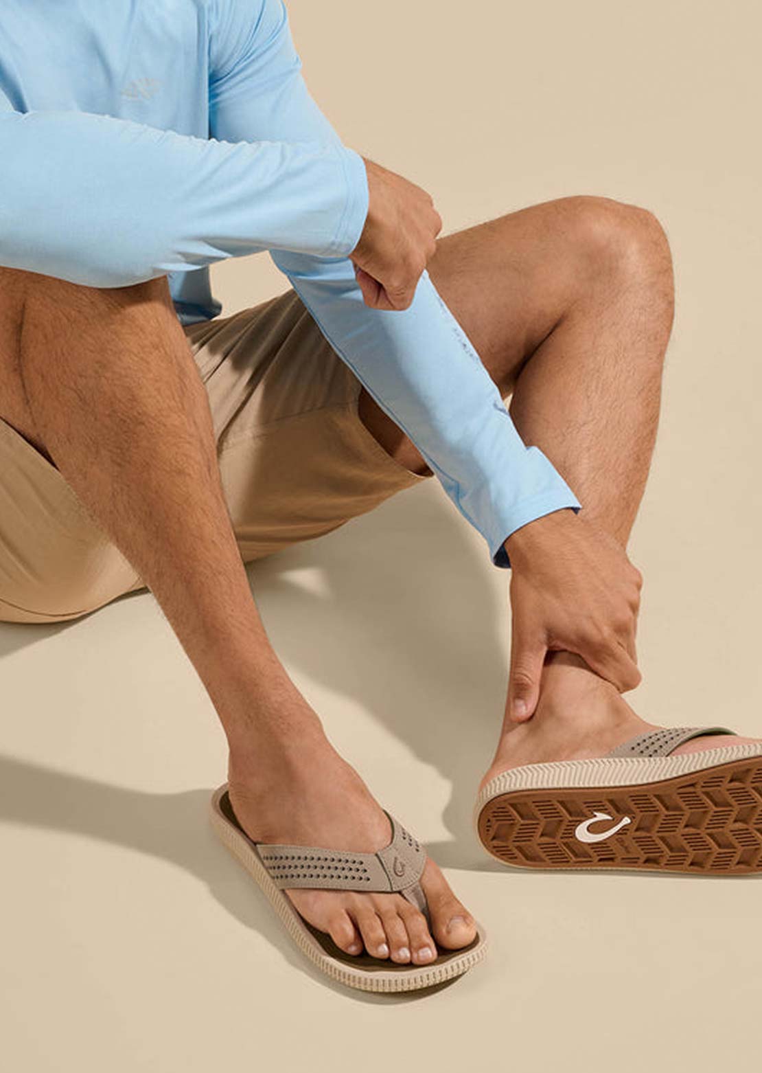 Olukai Men's Ulele Sandals Clay/Mustang