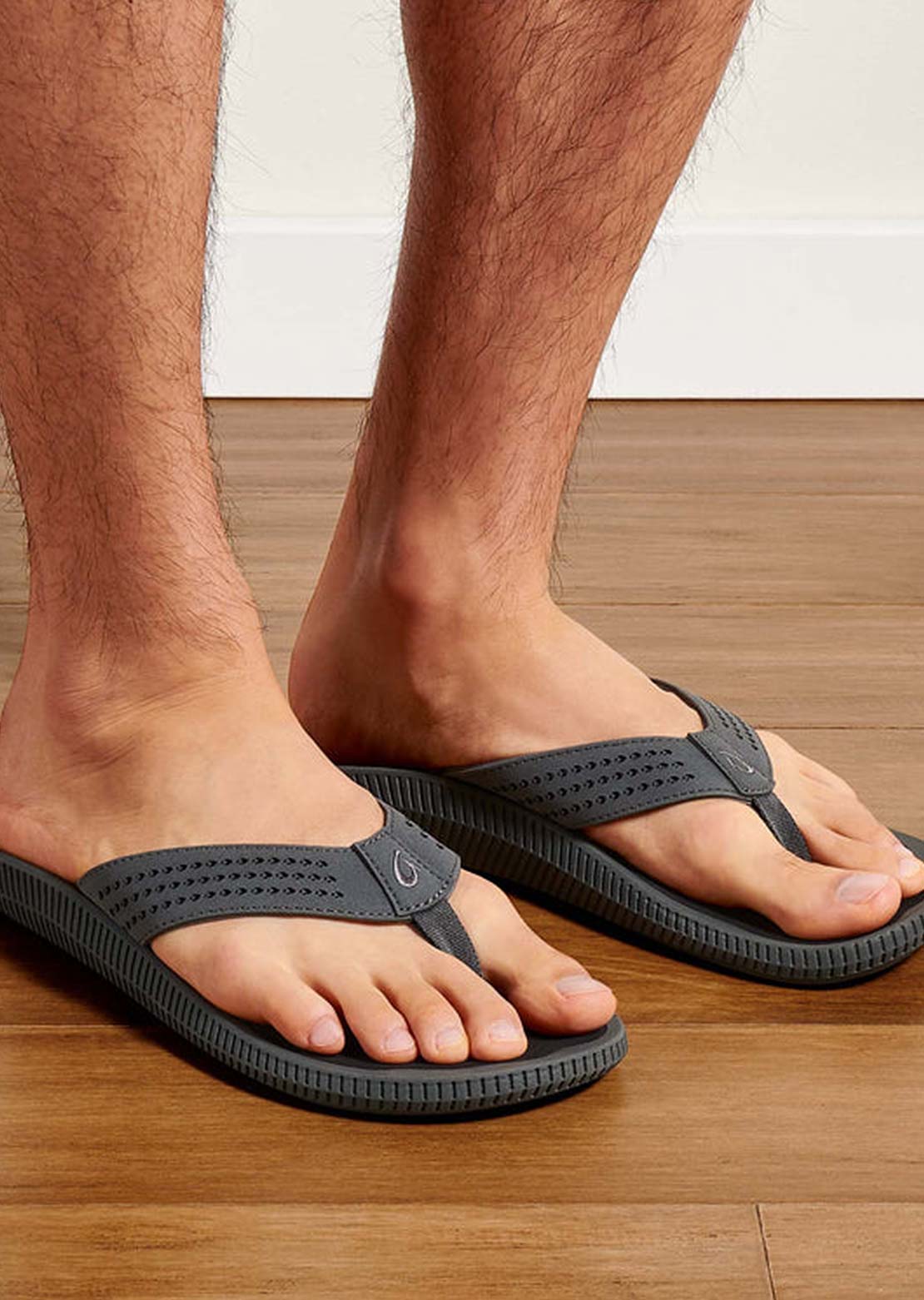 Olukai Men's Ulele Sandals Dk Shadow/Black