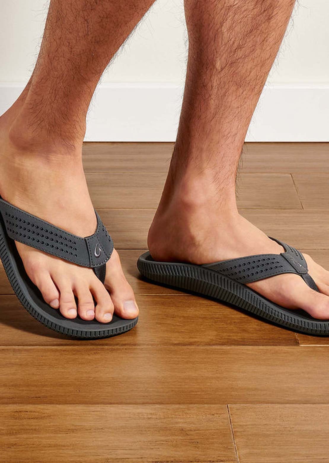 Olukai Men's Ulele Sandals Dk Shadow/Black