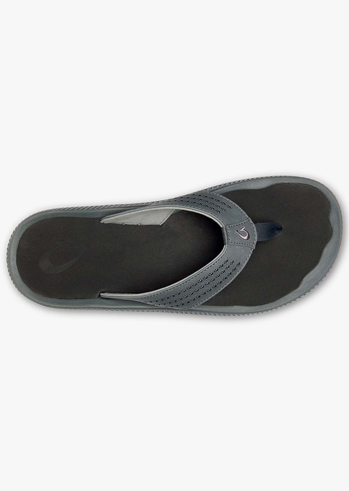 Olukai Men's Ulele Sandals Dk Shadow/Black