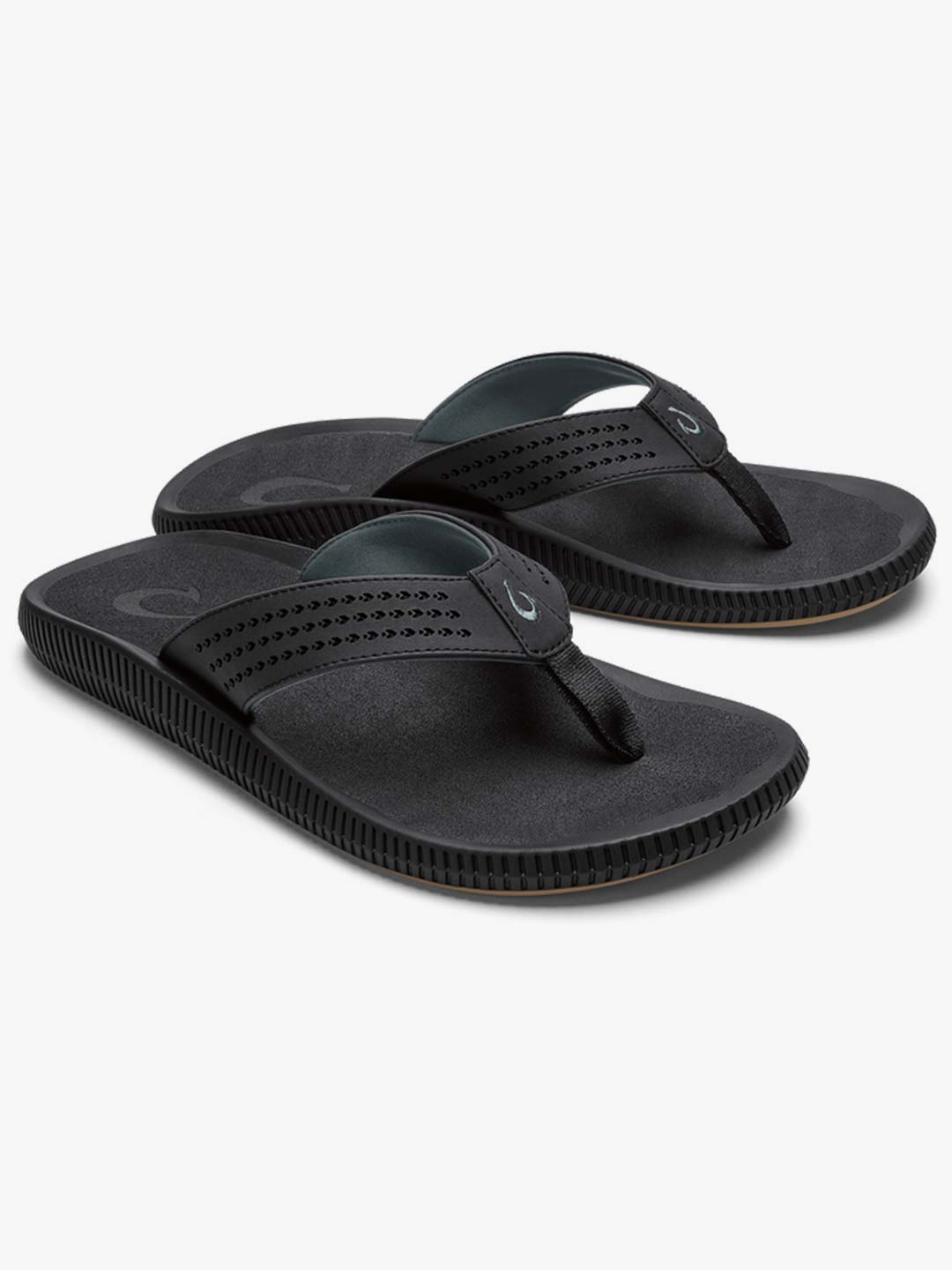 Olukai Men's Ulele Sandals Lava Rock/Lava Rock