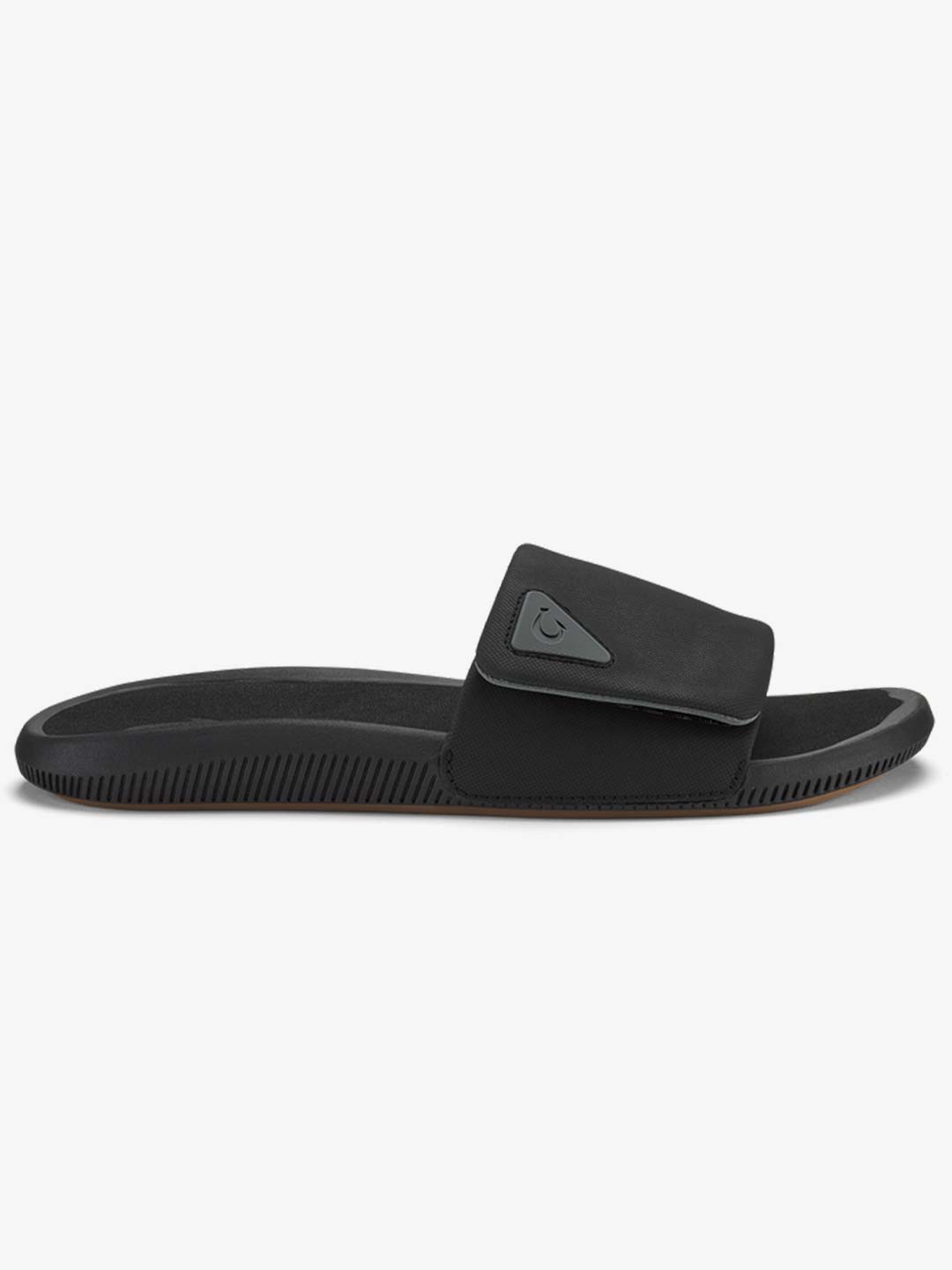 Olukai Men's Ulele Slide Sandals Lava Rock/Lava Rock