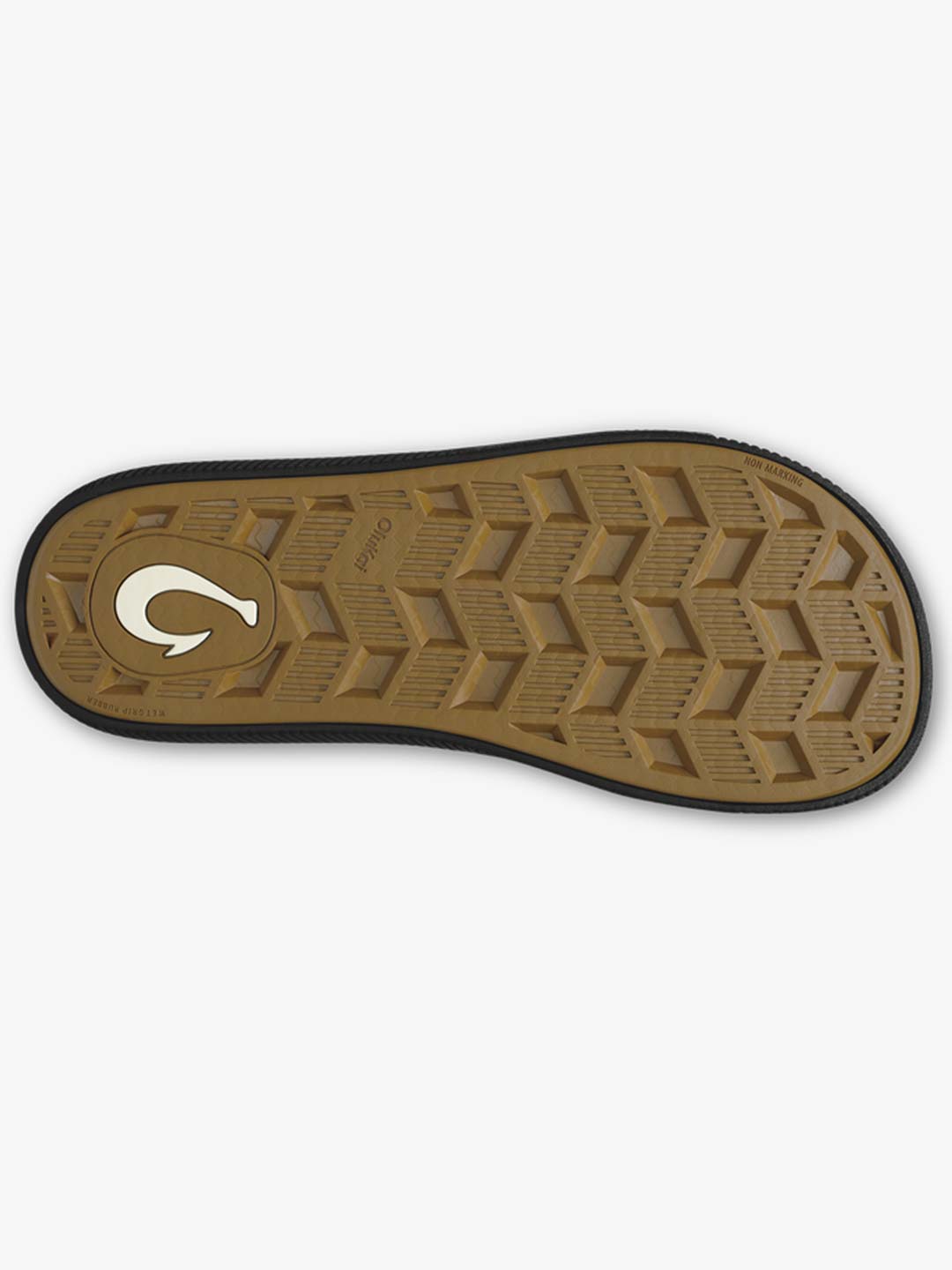 Olukai Men's Ulele Slide Sandals Lava Rock/Lava Rock