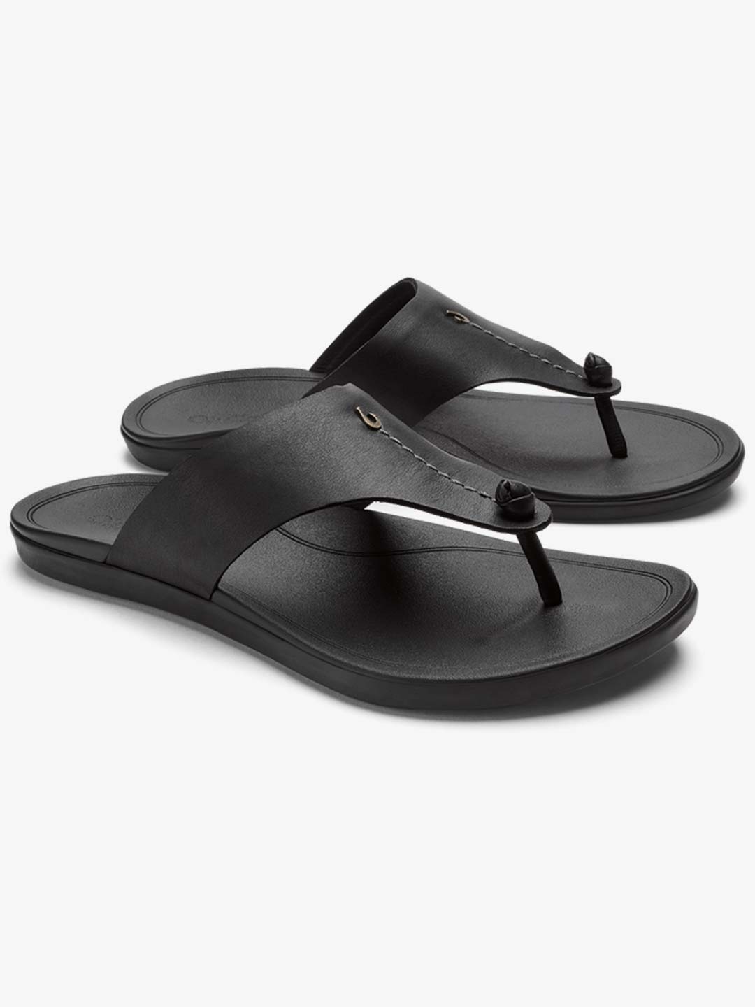 Olukai Women's Ho'opio Mele Sandals Black/Black