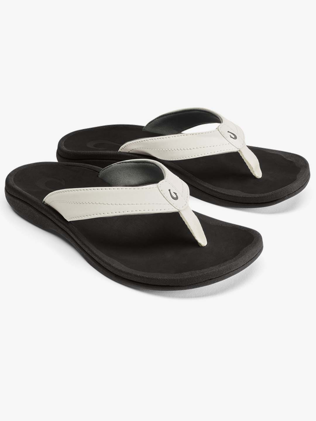 Olukai Women's Ohana Sandals Bright White/Black