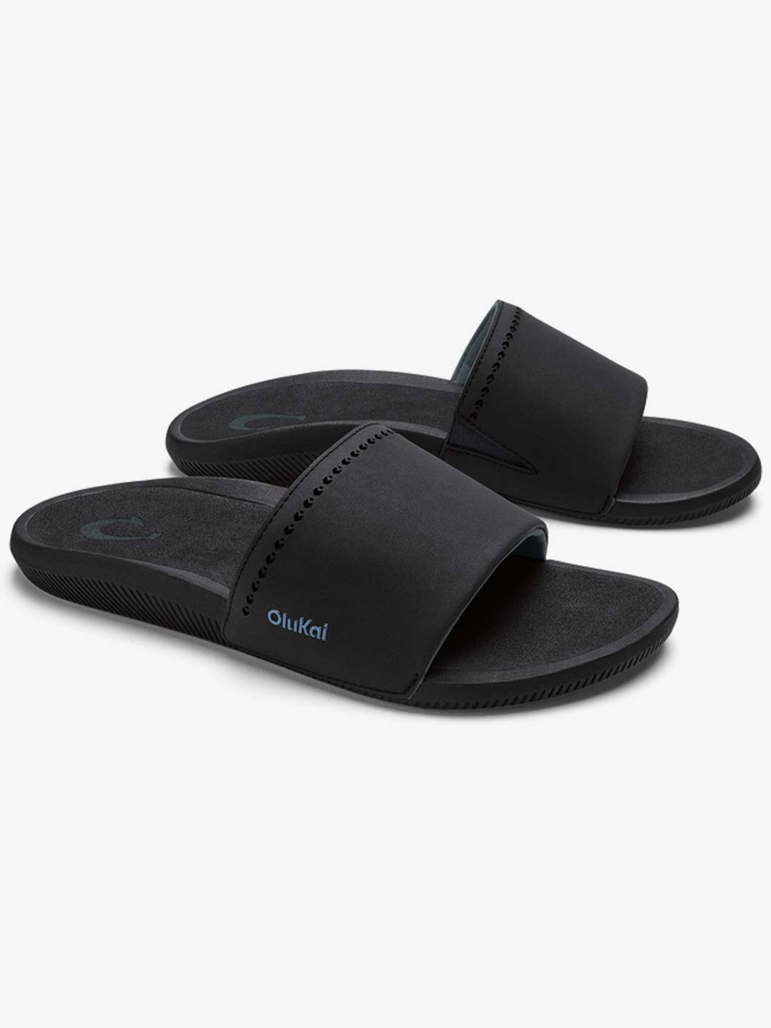 Olukai Women's Ulele Slide Sandals Black/Black