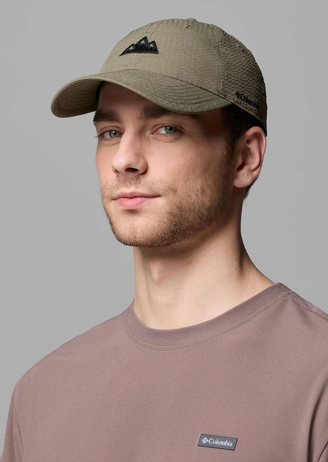 Columbia Unisex Wellzy Ball Cap Stone Green Mountains