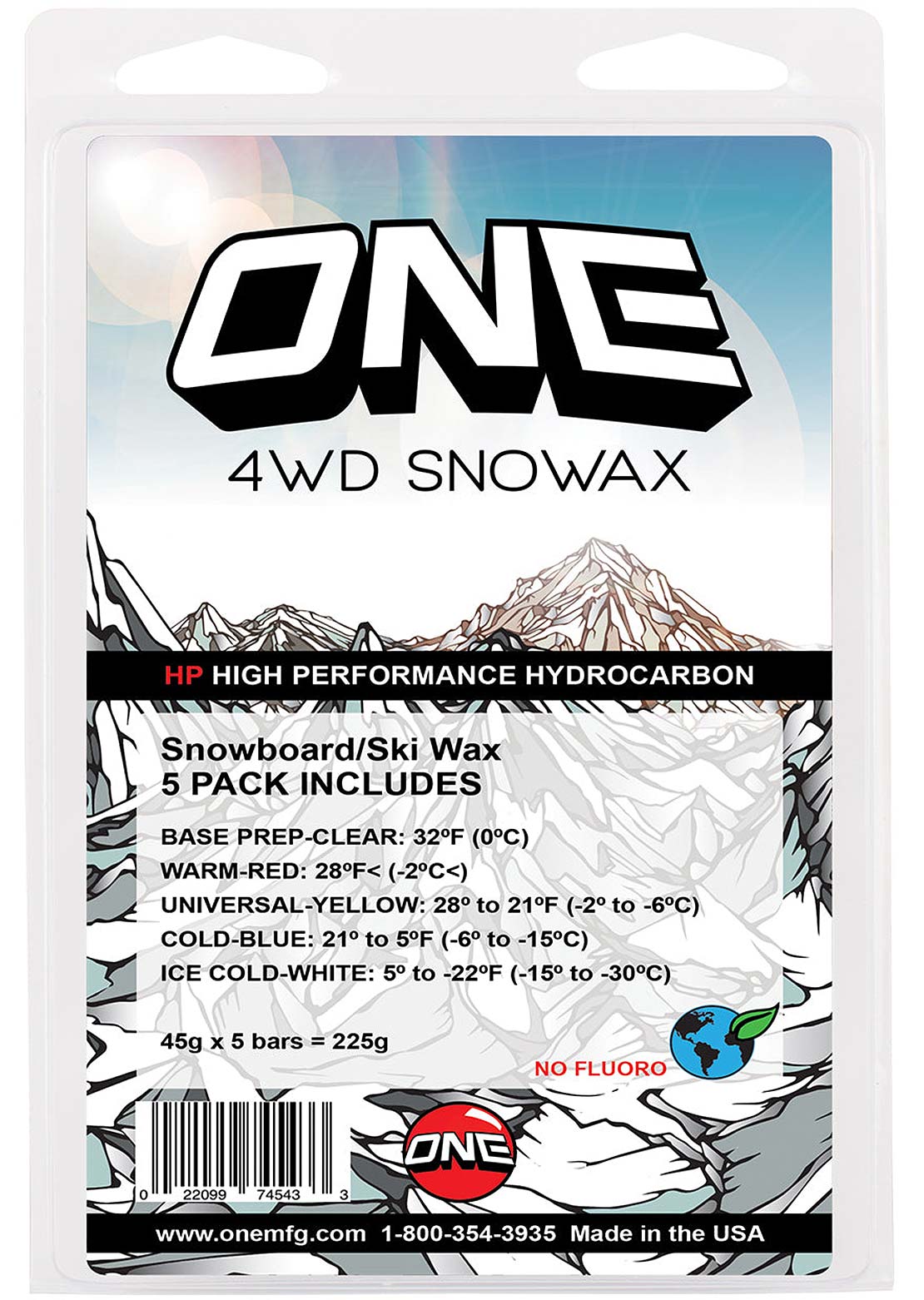 One Unisex 4WD Wax 5-Pack