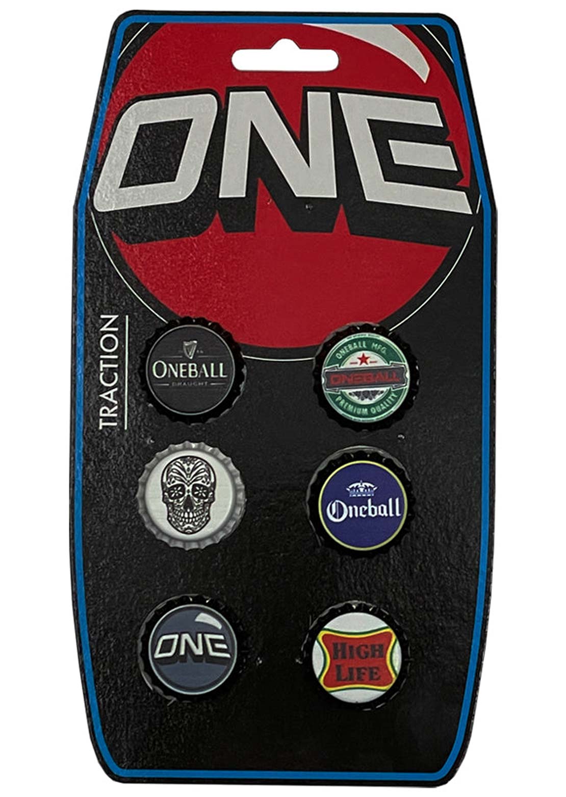 One Unisex Bottle Caps Traction 6-Pack