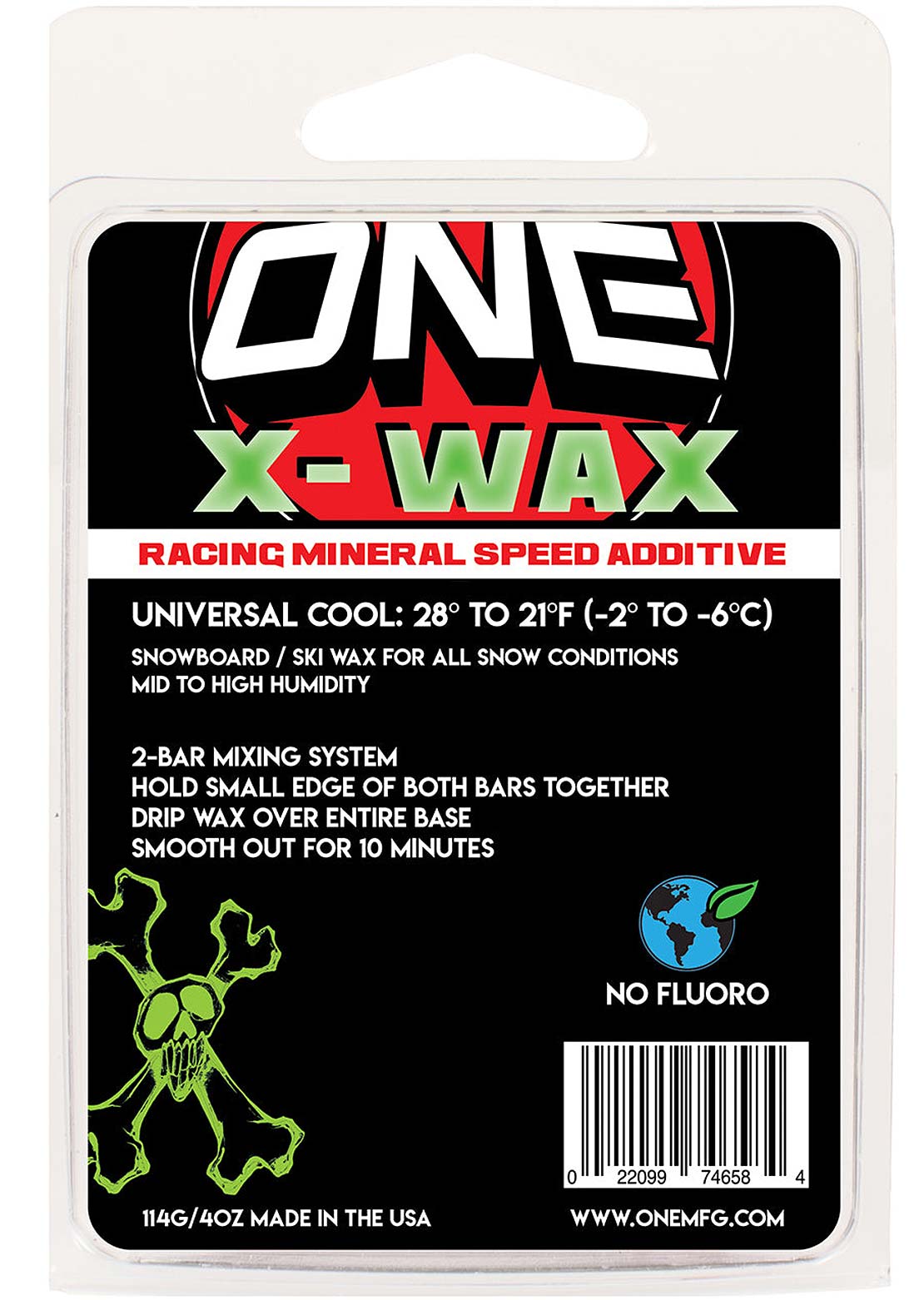 One Unisex X-Wax Bar Green Cool