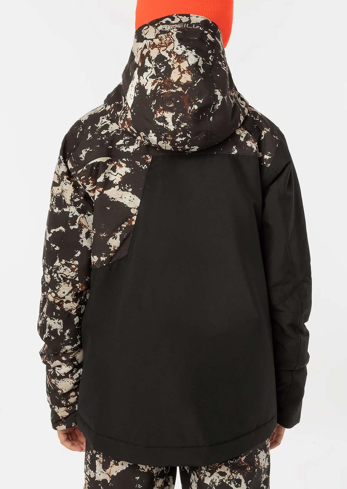 O'Neill Junior FWC Cruz Block Snow Jacket Black/Beige Quarry