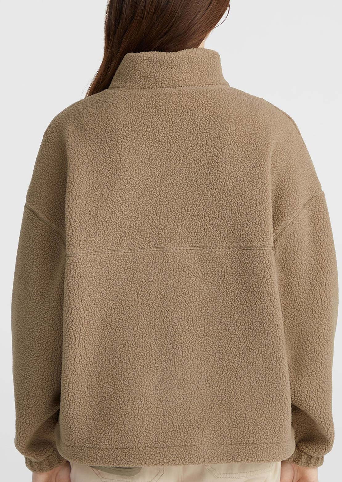 O'Neill Women's Traveller Series High Pile FZ Fleece Jacket Concrete