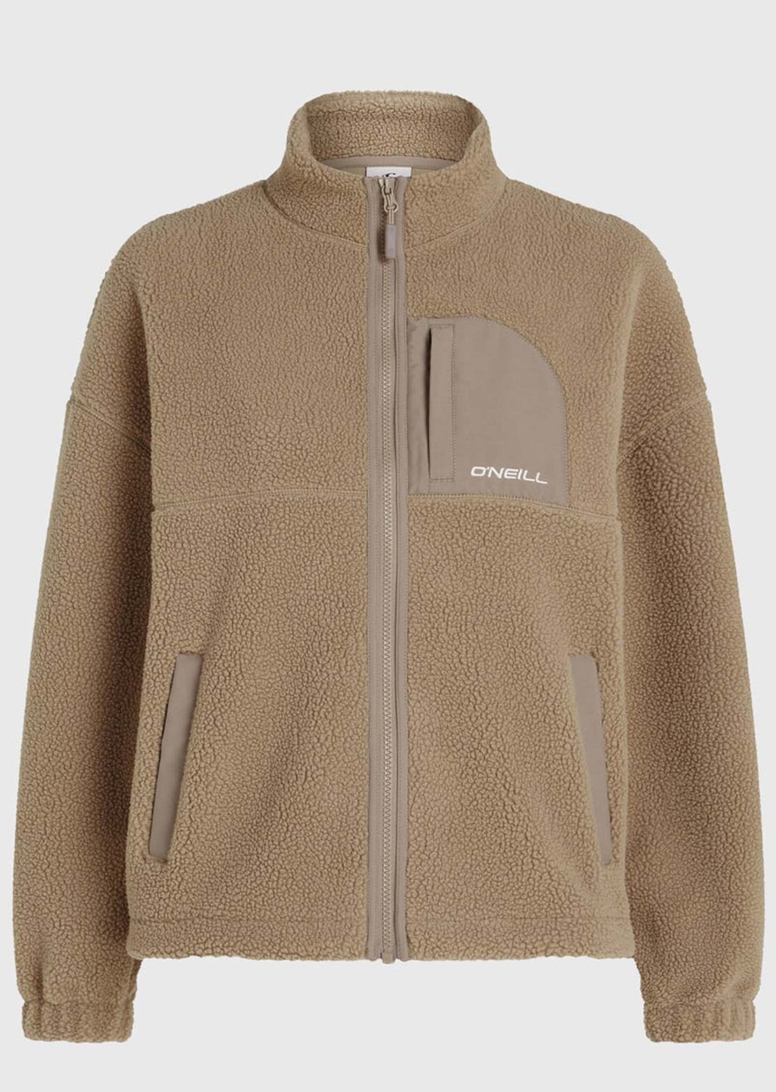 O'Neill Women's Traveller Series High Pile FZ Fleece Jacket Concrete