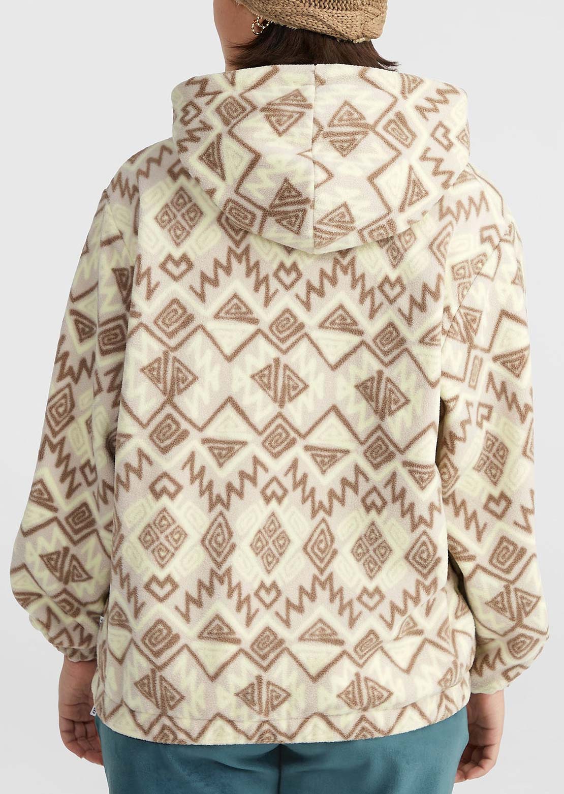 O'Neill Women's Traveller Series Superfleece HZ Hood Grey Retro Ikat