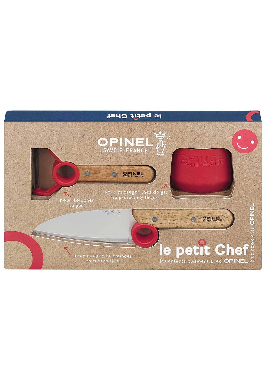Opinel Junior Le Petit Chef Complete Set Beech Wood