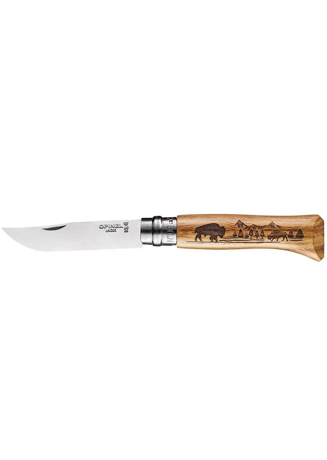 Opinel Tradition Nº8 Wild Life Knife Bison