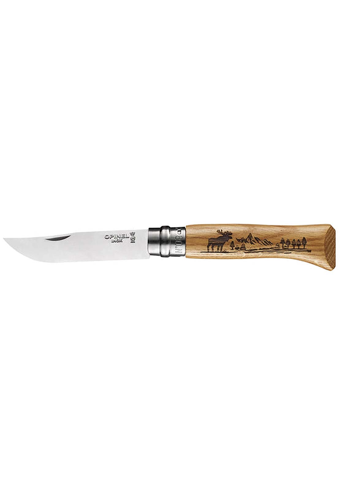 Opinel Tradition Nº8 Wild Life Knife Moose