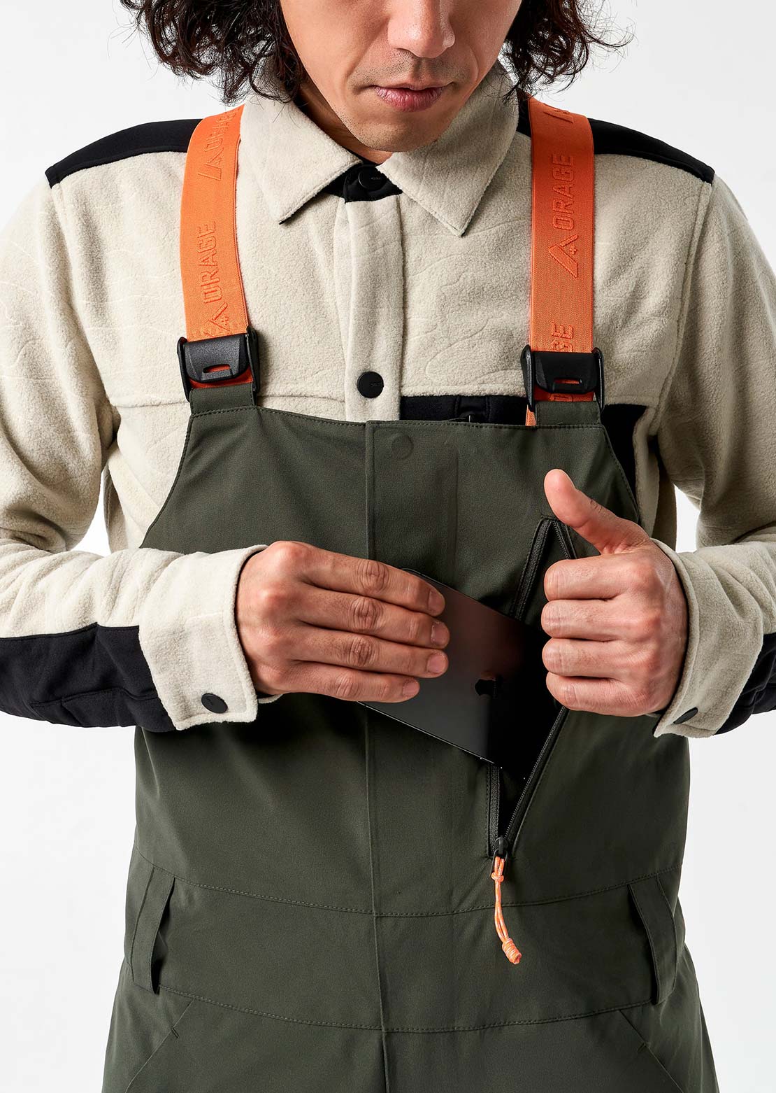 Orage Men's Leeds Insulated Bib Pants Boreal