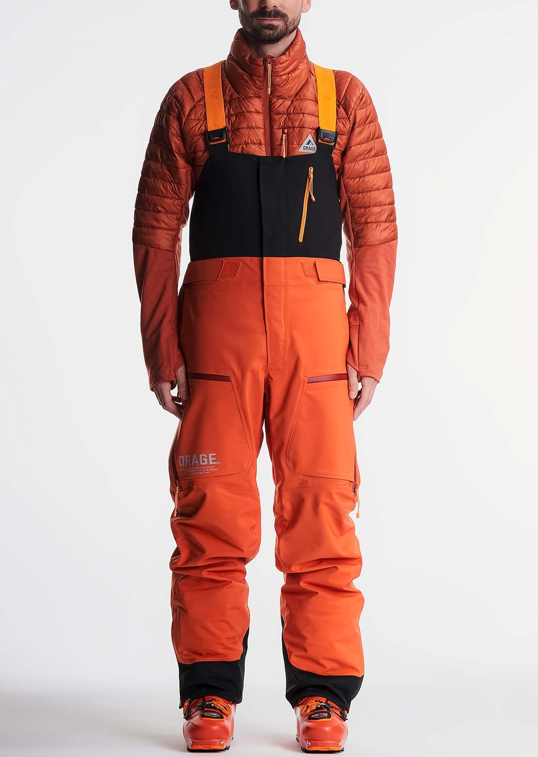 Orage Men's MTN-X Gibson 3L Bib Pants Cardinal